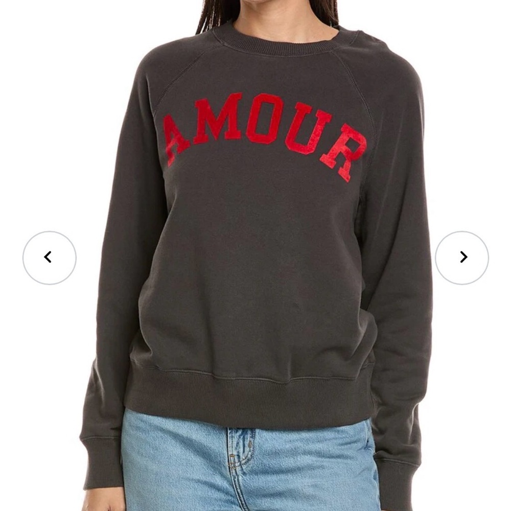 NWT Zadig & Voltaire Charcoal Pullover Sweatshirt- Small